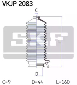 Гофрированный кожух / прокладки SKF для HONDA ACCORD IV (CB) 2.0 i 16V (CB3)